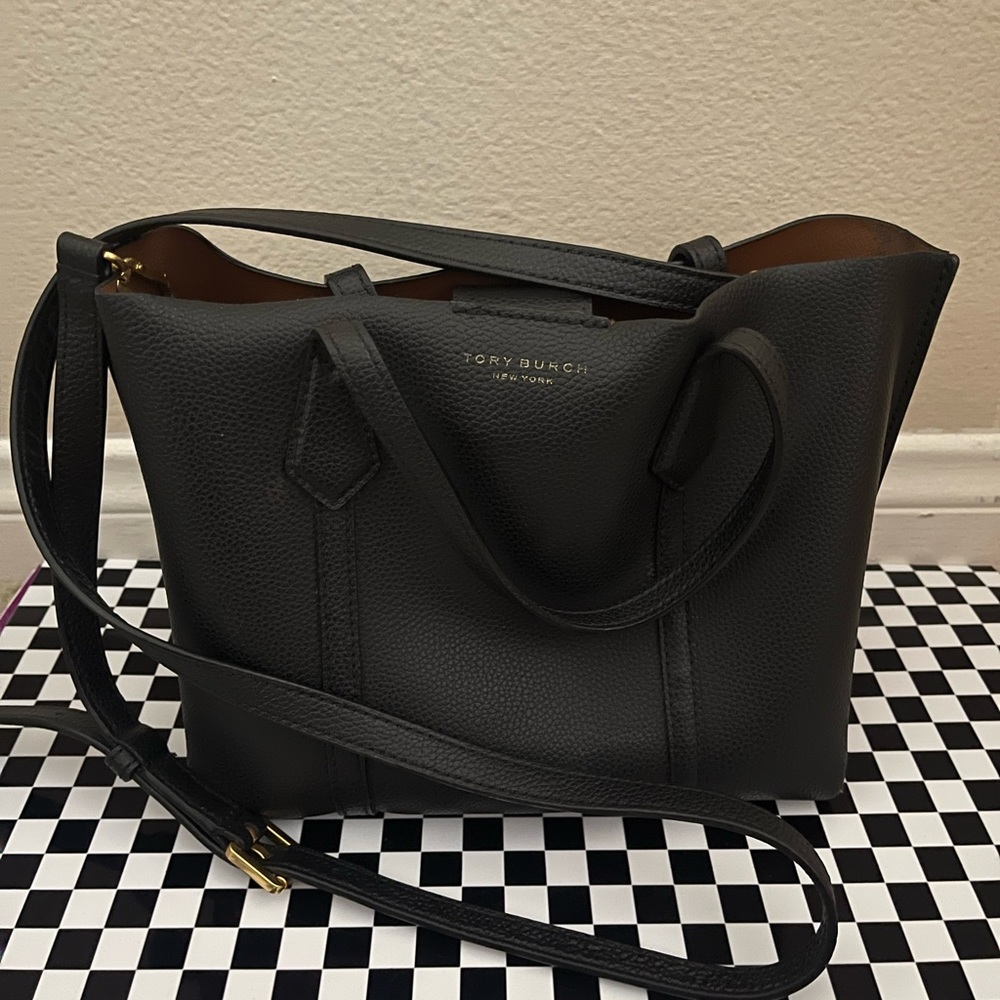 SMALL PERRY TRIPLE-COMPARTMENT TOTE BAG